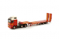 Preview: WSI Models 01-3822 MAAT TRANSPORT VOLVO FH05 GLOBETROTTER 6X2 TWIN STEER SEMI LOW LOADER - 3 AXLE WITH RAMPS