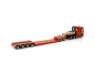 Preview: WSI Models 5927188 NOOTEBOOM RED LINE SCANIA R HIGHLINE CR20H 8X4 LOWLOADER - 4 AXLE + DOLLY - 2 AXLE