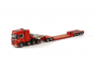 Preview: WSI Models 5927188 NOOTEBOOM RED LINE SCANIA R HIGHLINE CR20H 8X4 LOWLOADER - 4 AXLE + DOLLY - 2 AXLE