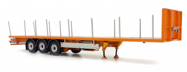 MarGe Models 1901-04 Pacton Flatbed trailer yellow