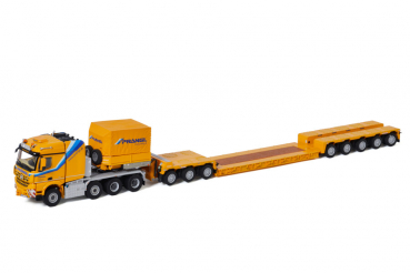WSI Models 01-3362 Prangl MERCEDES-BENZ AROCS MP4 2.300MM STREAM SPACE 8X6 LOW LOADER - 5 AXLE | DOLLY - 3 AXLE