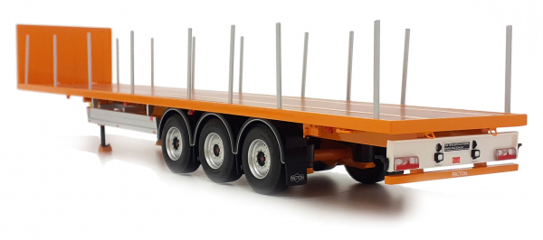 MarGe Models 1901-04 Pacton Flatbed trailer yellow