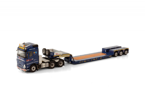 WSI Models 01-3701 MAXTRANS VOLVO FH 4 GLOBETROTTER 6X4 LOW LOADER PENDEL X - 3 AXLE
