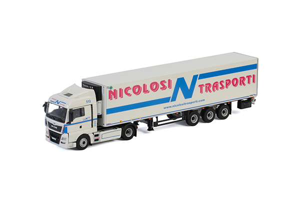 WSI Models 01-2907 Nicolosi Trasporti MAN TGX XLX EURO6 4X2 REEFER TRAILER - 3 AXLE