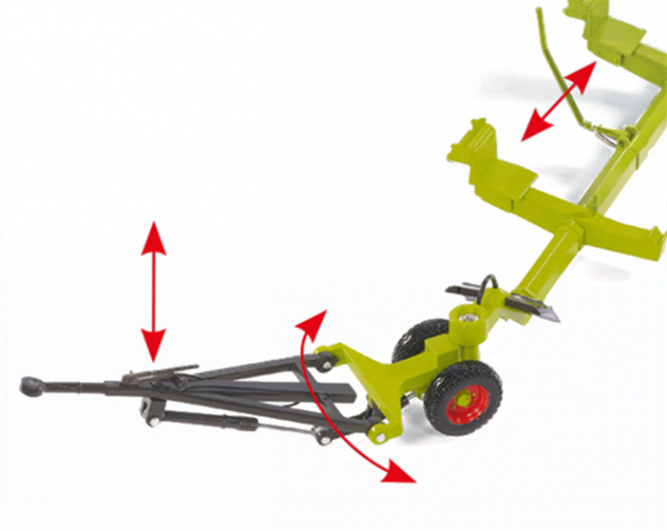 Wiking 077825 Claas Direct Disc 520 with cutting unit trolley