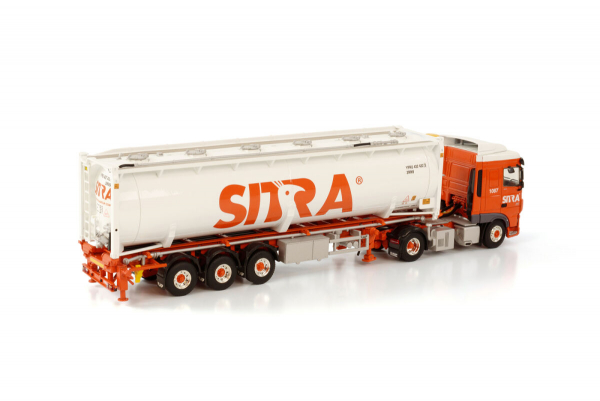 WSI Models 01-3761 SITRA DAF XF SPACE CAB MY2017 4X2 BULK CONTAINER TRAILER - 3 AXLE