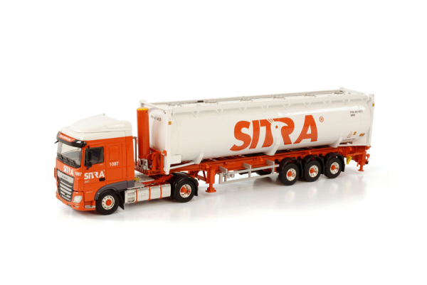 WSI Models 01-3761 SITRA DAF XF SPACE CAB MY2017 4X2 BULK CONTAINER TRAILER - 3 AXLE